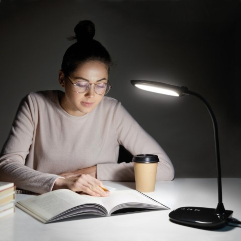 Lampka lampa biurkowa LED na biurko regulacja jasności dotykowa czarna TIROSS TS-2248