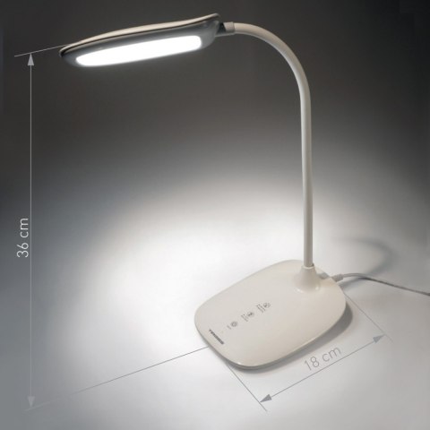 Lampka lampa biurkowa LED na biurko regulacja jasności dotykowa czarna TIROSS TS-2248