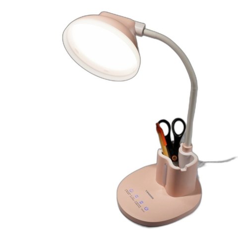 Lampka lampa biurkowa LED na biurko z organizerem regulacja jasności dotykowa TIROSS TS-2246