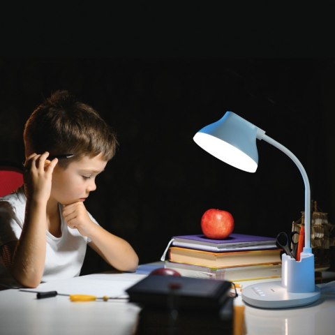 Lampka lampa biurkowa LED na biurko z organizerem regulacja jasności dotykowa TIROSS TS-2246