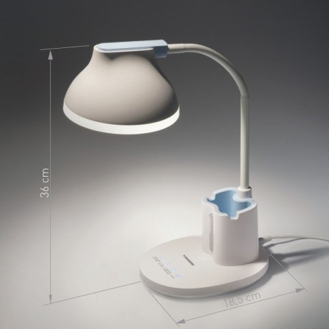 Lampka lampa biurkowa LED na biurko z organizerem regulacja jasności dotykowa TIROSS TS-2246