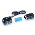 Latarka Li-ion 900mAh LED na akumulator akumulatorowa USB TIROSS TS-2264