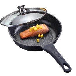 Patelnia głęboka marmurowa 28cm na gaz INDUKCJA nieprzywierająca TIROSS TS-1238