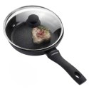 Patelnia granitowa do smażenia 28cm na indukcję nieprzywierająca z pokrywką TIROSS TS-2404P