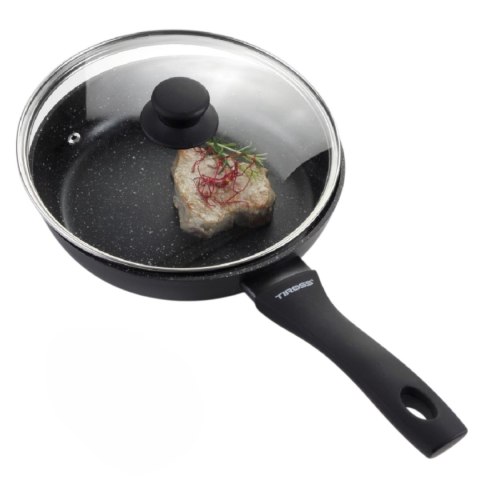 Patelnia granitowa do smażenia 28cm na indukcję nieprzywierająca z pokrywką TIROSS TS-2404P