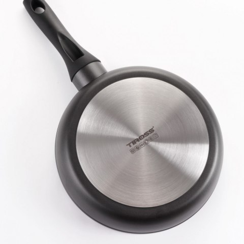 Patelnia granitowa do smażenia 28cm na indukcję nieprzywierająca z pokrywką TIROSS TS-2404P
