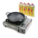 Patelnia grillowa do smażenia 24cm do kuchenek turystycznych TIROSS TS-272