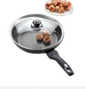 Patelnia marmurowa z pokrywką 28cm na gaz INDUKCJA nieprzywierająca TIROSS TS-1256P