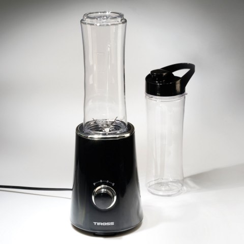 Blender rozdrabniacz osobisty 300W 600 ml z 2 butelkami podróżnymi TIROSS TS-1379
