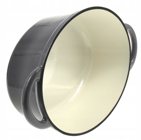 Brytfanka żeliwna emaliowana Szara 27cm 4L brytfanna KRISBERG KS-7722