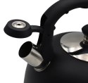Czajnik na gaz i indukcję 2.5 L stalowy z gwizdkiem czarny BRUNBESTE BB-1336