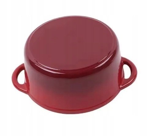 Garnek żeliwny emaliowany 28cm 5.9L Czerwony KRISBERG KS-7710