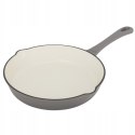 Patelnia żeliwna emaliowana Szara 25cm KRISBERG KS-7717
