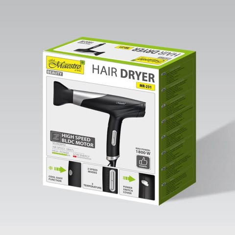 Suszarka do włosów 1800W MAESTRO MR-231