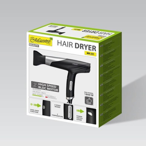 Suszarka do włosów 1800W MAESTRO MR-231