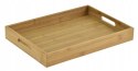 Taca bambusowa tacka śniadaniowa deska do Serwowania Podawania 40x30x4,5cm KRISBERG KS-2685
