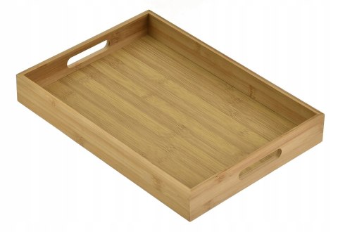 Taca bambusowa tacka śniadaniowa deska do Serwowania Podawania 40x30x4,5cm KRISBERG KS-2685