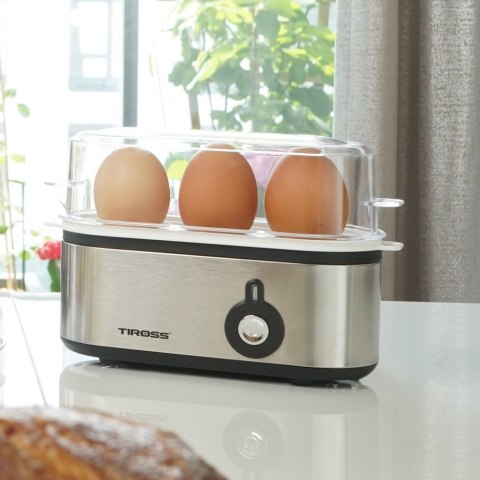 Urządzenie do gotowania jajek, Jajowar automatyczny do 3 jajek 210W, TIROSS TS-2300