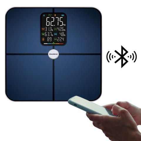 Waga Łazienkowa SMART analizator skład ciała 180kg analityczna inteligentna KLAUSBERG KB-7940