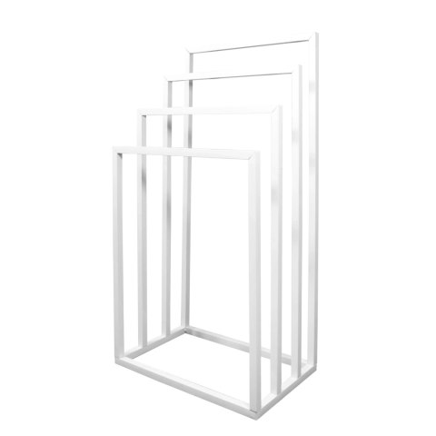 Wieszak wolnostojący na ręczniki łazienkowe kąpielowe 45x29x88cm biały BRUNBESTE BB-3926