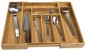 Wkład organizer do szuflady na sztućce rozsuwany 31.5-52x31x5cm BRĄZOWY KRISBERG KS-7746