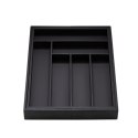 Wkład organizer do szuflady na sztućce rozsuwany 31.5-52x43x5cm CZARNY KRISBERG KS-7730