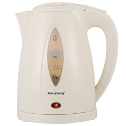 Czajnik elektryczny 1,2 L, kremowy, LED, szybkie gotowanie, KLAUSBERG KB-9002