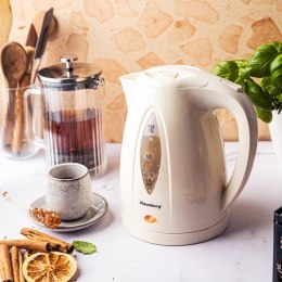 Czajnik elektryczny 1,2 L, kremowy, LED, szybkie gotowanie, KLAUSBERG KB-9002