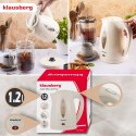 Czajnik elektryczny 1,2 L, kremowy, LED, szybkie gotowanie, KLAUSBERG KB-9002