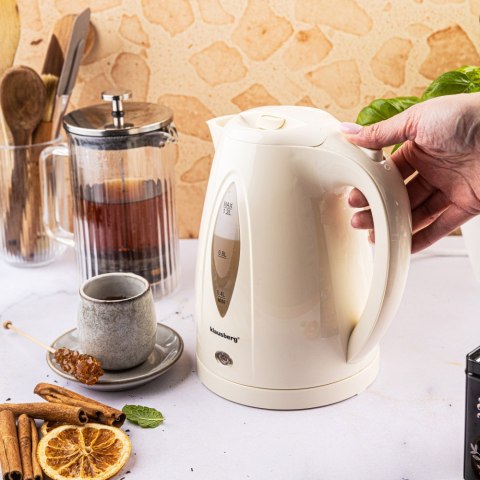 Czajnik elektryczny 1,2 L, kremowy, LED, szybkie gotowanie, KLAUSBERG KB-9002