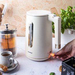 Czajnik elektryczny, 1,7 L, kremowy stal 304, KLAUSBERG KB-9004
