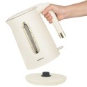 Czajnik elektryczny, 1,7 L, kremowy stal 304, KLAUSBERG KB-9004