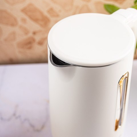 Czajnik elektryczny, 1,7 L, kremowy stal 304, KLAUSBERG KB-9004