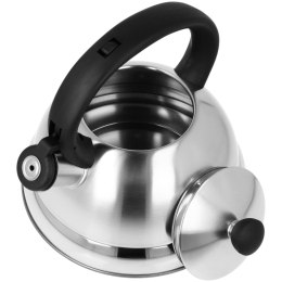 Czajnik na gaz stalowy z gwizdkiem duży 2.7L indukcja srebrny BRUNBESTE BB-1301