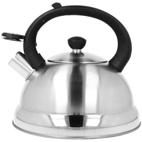 Czajnik na gaz stalowy z gwizdkiem duży 2.7L indukcja srebrny BRUNBESTE BB-1301