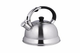 Czajnik na gaz stalowy z gwizdkiem duży 2.7L indukcja srebrny BRUNBESTE BB-2425