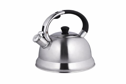 Czajnik na gaz stalowy z gwizdkiem duży 2.7L indukcja srebrny BRUNBESTE BB-2425