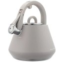 Czajnik stalowy z gwizdkiem 2,5 L szary mat, indukcja, KLAUSBERG KB-7949