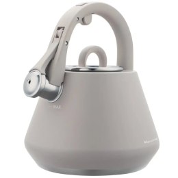 Czajnik stalowy z gwizdkiem 2,5 L szary mat, indukcja, KLAUSBERG KB-7949