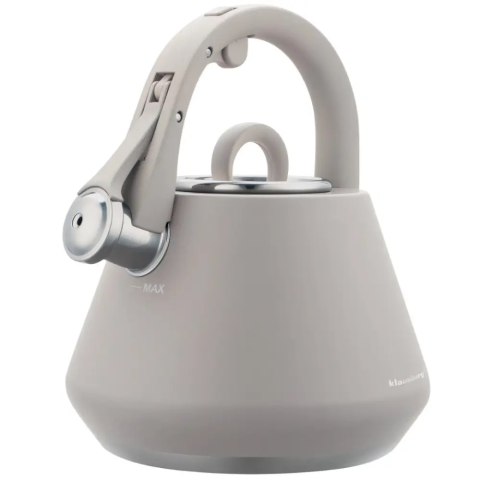 Czajnik stalowy z gwizdkiem 2,5 L szary mat, indukcja, KLAUSBERG KB-7949