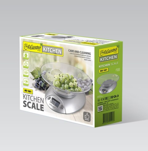 Elektroniczna waga kuchenna z misą miską do kuchni MAESTRO MR-1801