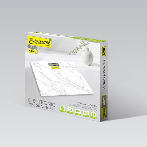 Elektroniczna waga łazienkowa szklana MAESTRO MR-1822-NEW