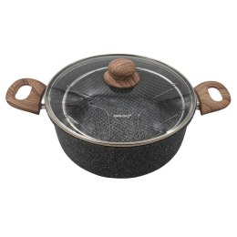 Garnek do smażenia frytek 24 cm / 4 L z koszykiem i pokrywką KINGHOFF KH-1985