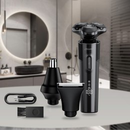 Golarka 3w1 trymer do brody włosów w nosie USB C zestaw MAESTRO MR-678
