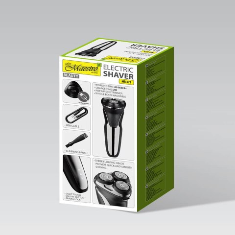 Golarka elektryczna męska do brody USB C MAESTRO MR-673