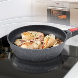 Patelnia głęboka ze zdejmowaną rączką nieprzywierająca 24cm MAESTRO MR-4724