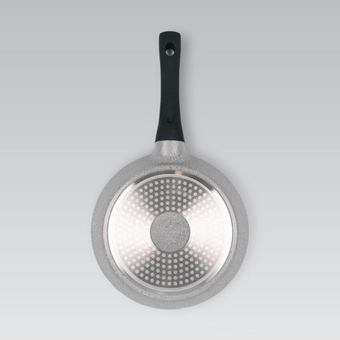 Patelnia granitowa do smażenia na gaz indukcję 24cm szara MAESTRO MR-4024