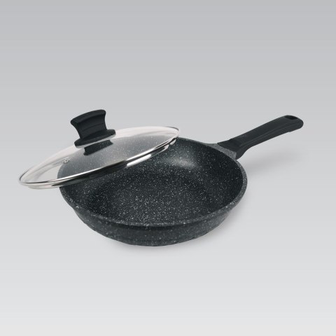 Patelnia granitowa z pokrywką indukcja gaz 20cm MAESTRO MR-1225-20