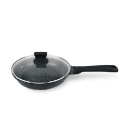 Patelnia granitowa z pokrywką indukcja gaz 24cm MAESTRO MR-1225-24