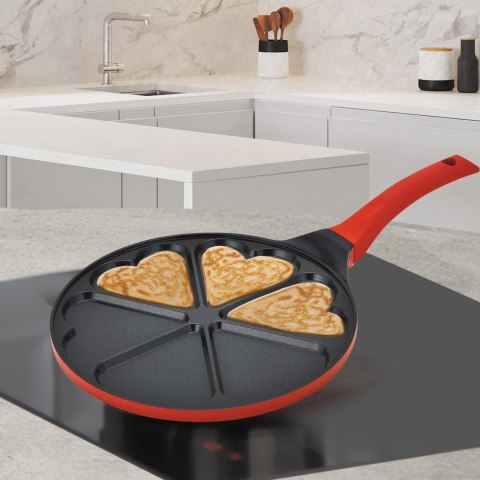 Patelnia naleśnikowa do naleśników pancake 26cm serca MAESTRO MR-1222-A